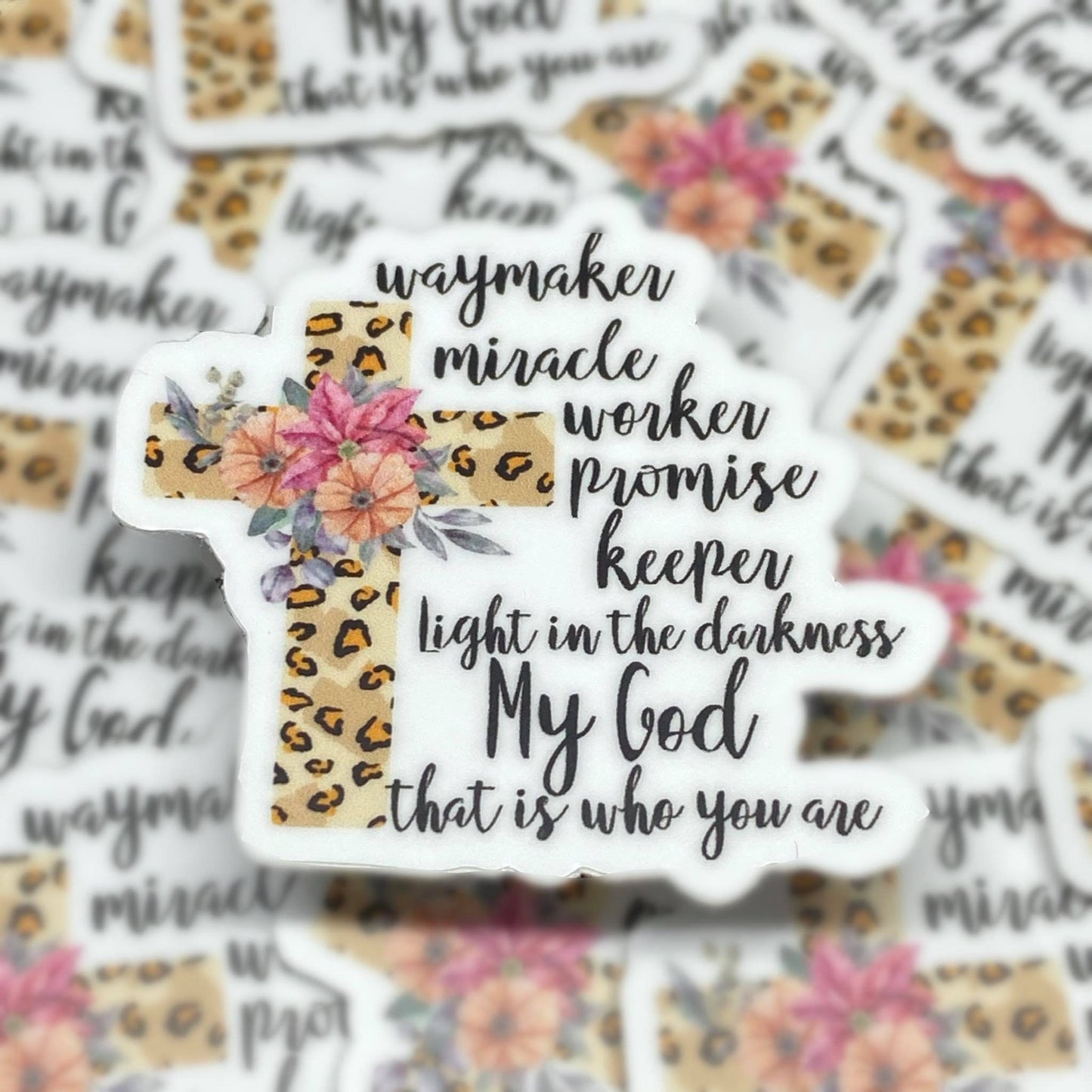 Waymaker, Bible Verse Gifts for Women, Inspirational decals, Waterproof stickers, Most Popular Items, Trending Now, Bible Journaling