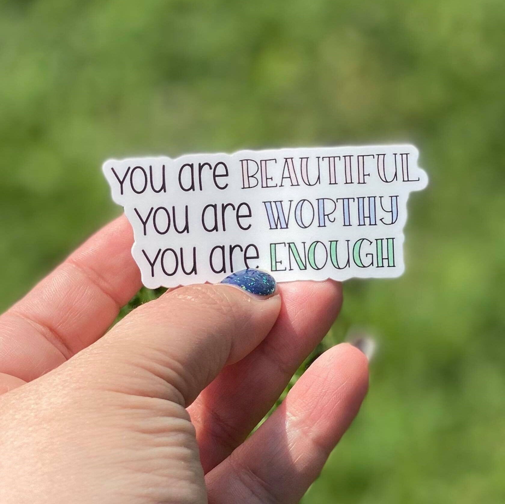 You are Enough, Bible Verse Gifts, Inspirational decal, Waterproof sticker,Most Popular Item,Trending Now, Bible Journaling, Gifts for Women