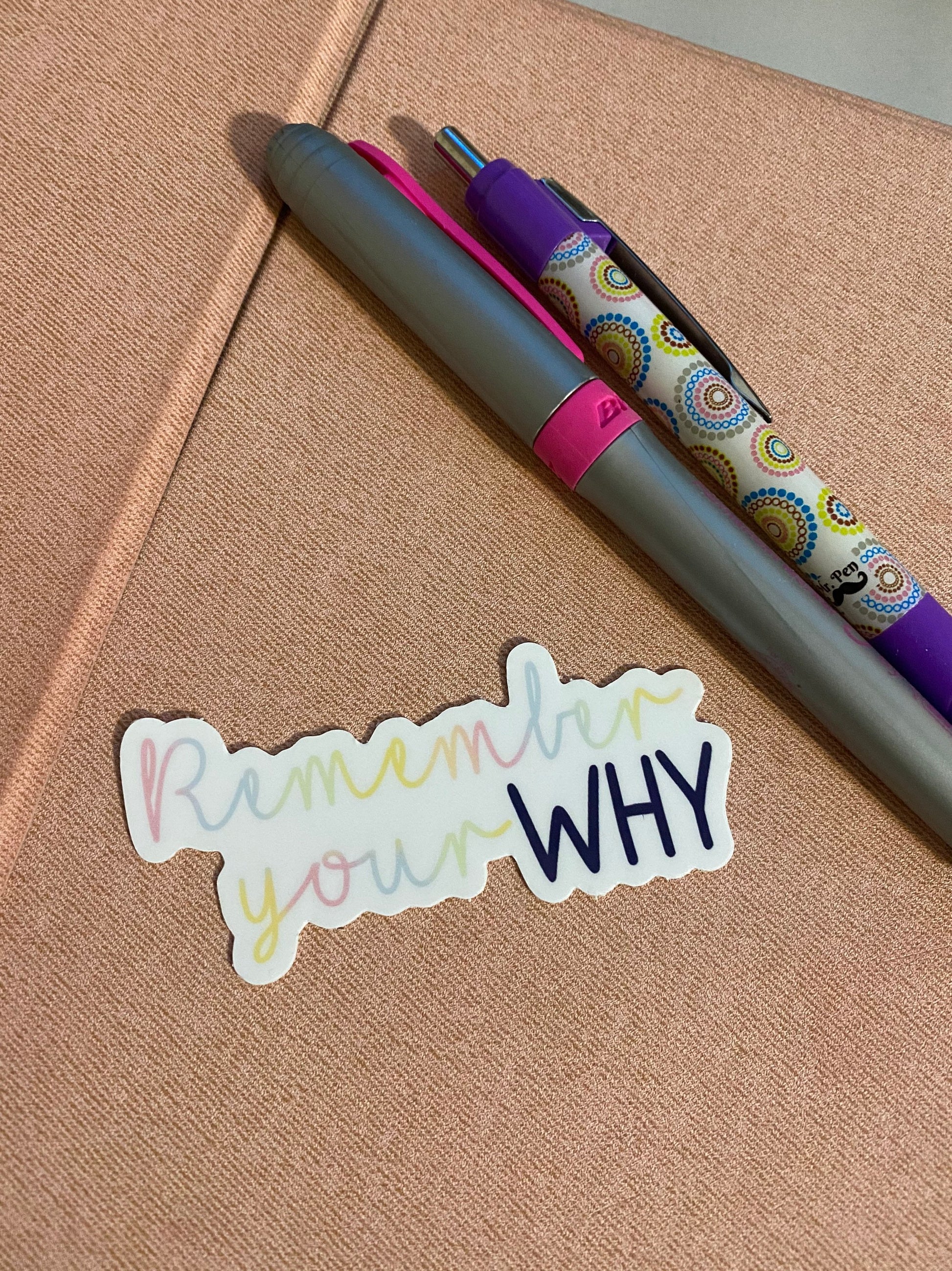 Remember Your Why, Bible Verse Gifts, Inspirational decal,Waterproof sticker,Most Popular Item,Trending Now,Bible Journaling,Gifts for Women