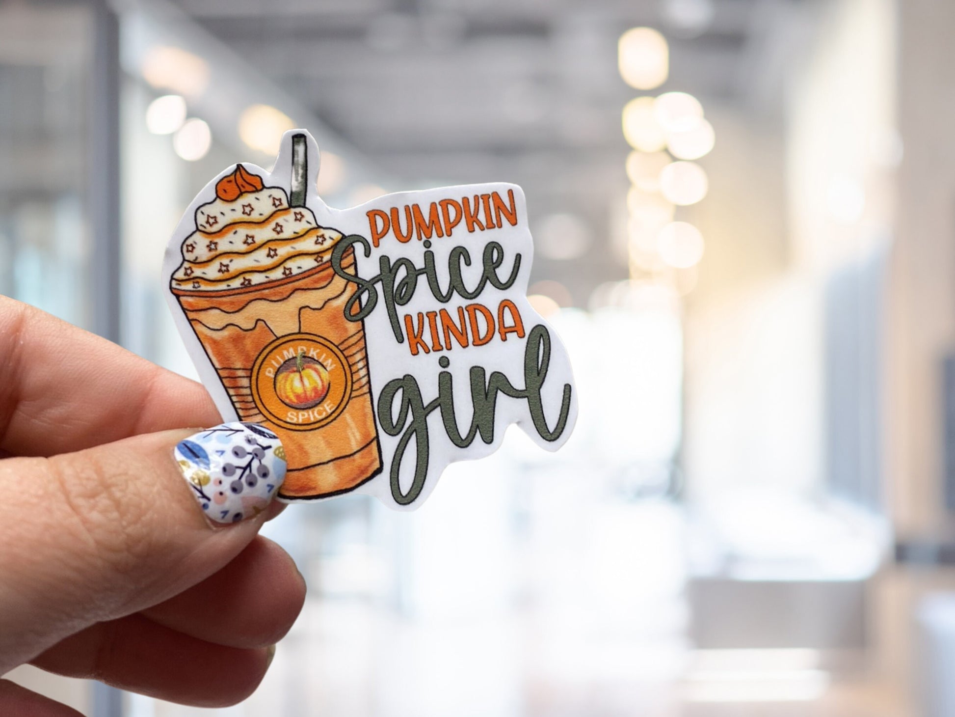 Pumpkin Spice Kinda Girl Sticker, Pumpkin Spice Girl, Pumpkin Season, Pumpkin Spice Latte, Fall Saying Sticker, Autumn Sticker, Canva Quotes