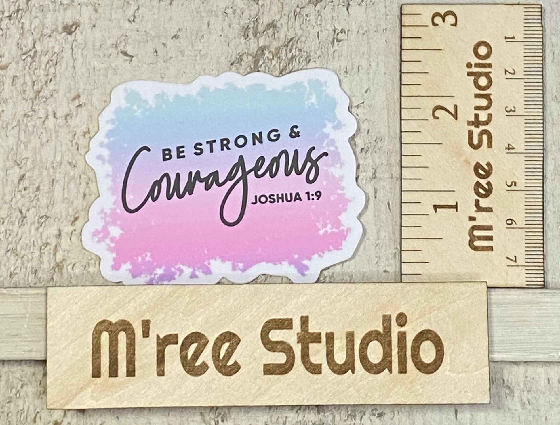 Be Strong, Bible Verse, Inspirational Decal, Waterproof Sticker, Trending Now, Bible Journaling, Quote about Life,Bible Verse Gift for Women