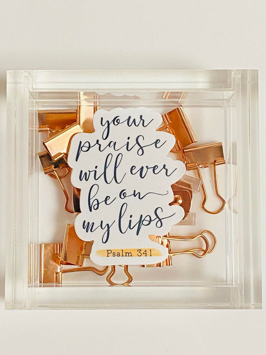 Your Praise, Bible Verse Gifts For Women, Inspirational Decal, Waterproof Sticker, Trending Now, Bible Journaling, Quotes about Life