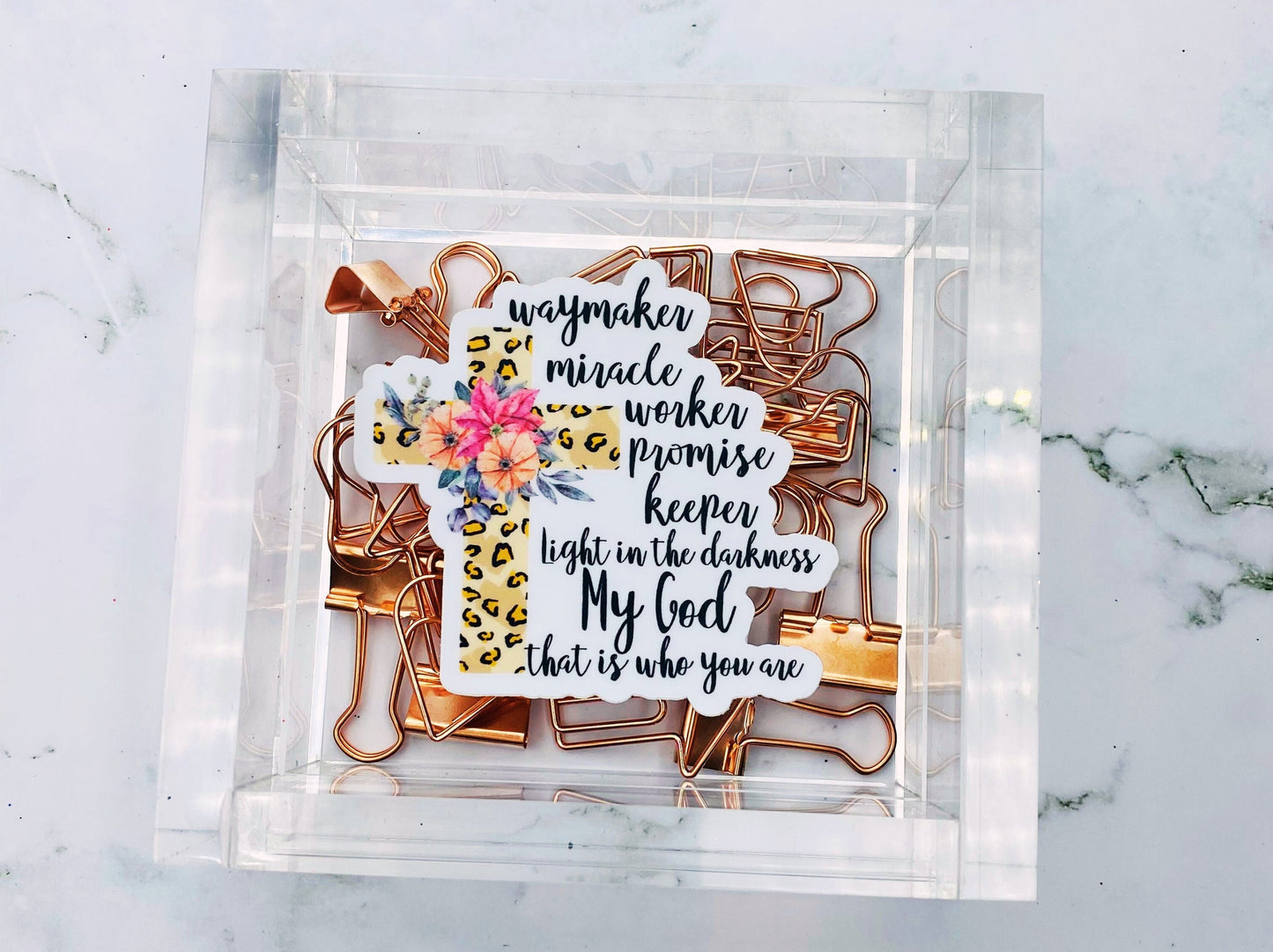 Waymaker, Bible Verse Gifts for Women, Inspirational decals, Waterproof stickers, Most Popular Items, Trending Now, Bible Journaling