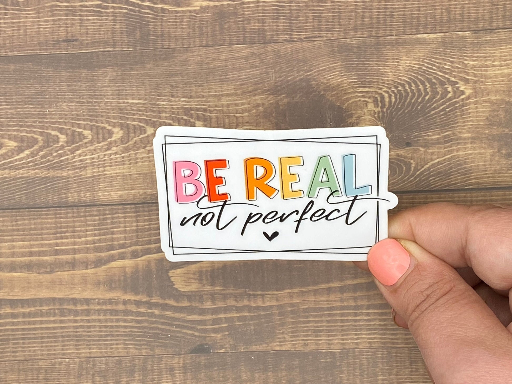 Be Real Not Perfect, Bible Verse, Inspirational Decals, Waterproof Sticker, Bible Journaling, Quotes about Life, Bible Verse Gifts for Women