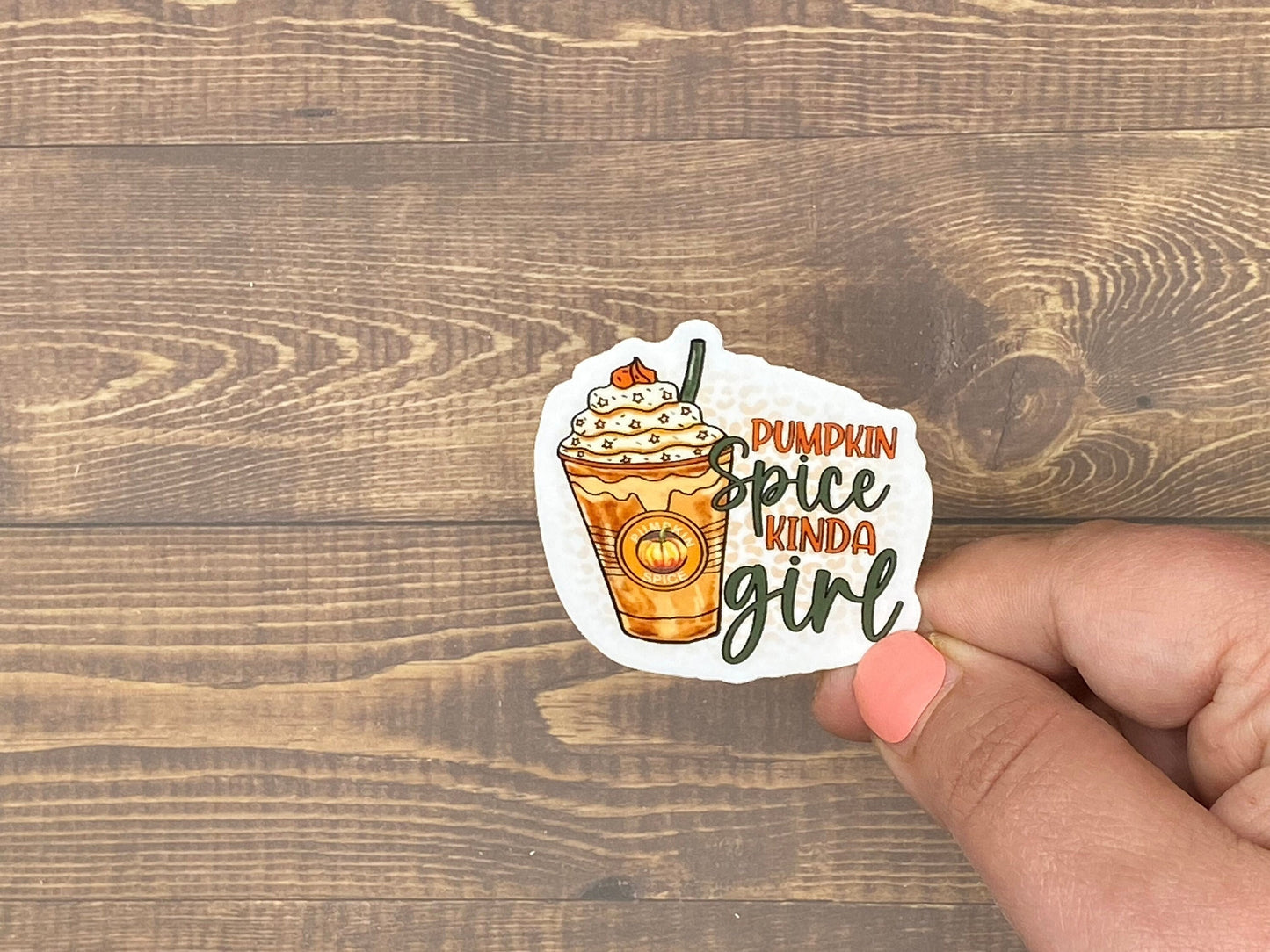 Pumpkin Spice Kinda Girl Sticker, Pumpkin Spice Girl, Pumpkin Season, Pumpkin Spice Latte, Fall Saying Sticker, Autumn Sticker, Canva Quotes